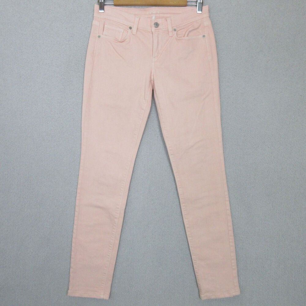 LOFT Jeans Womens 26/2 Modern Skinny‎ Pink Stretch Low Rise Ankle Cotton Blend